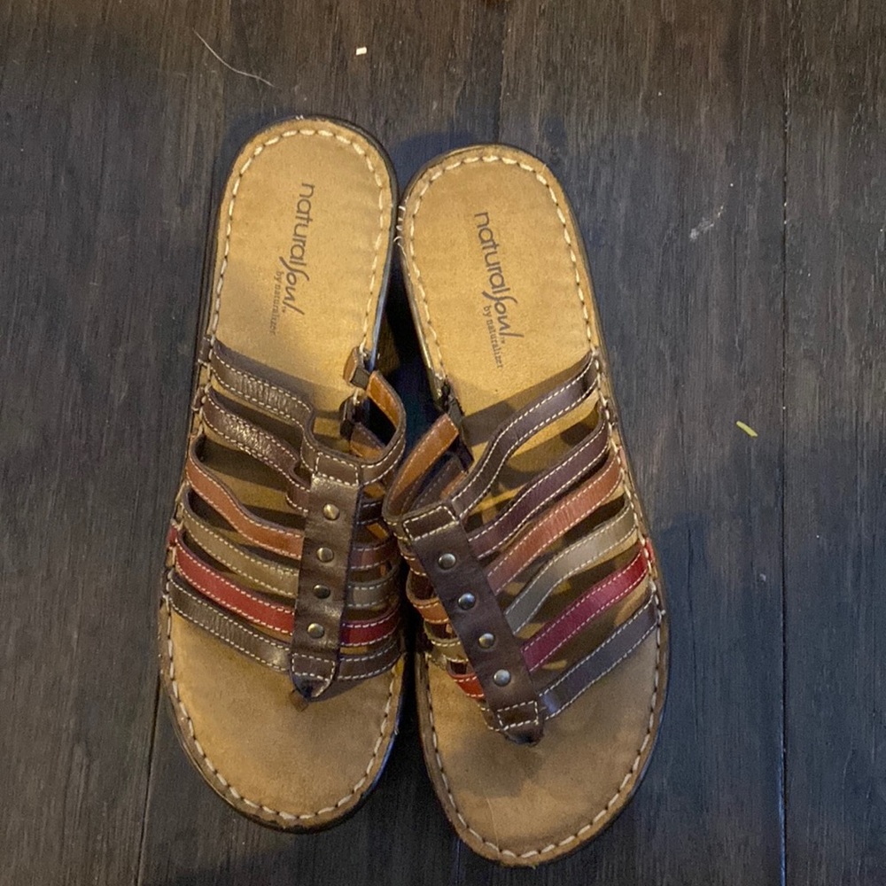 Natural soul multicolored sandals